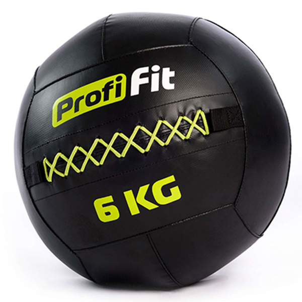 Медицинбол набивной мяч для кроссфита (Wallball) PROFI-FIT, 6 кг ...