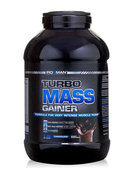 Гейнер IRONMAN Turbo Mass Gainer 5кг, вкус "Шоколад" купить на OZON по ...