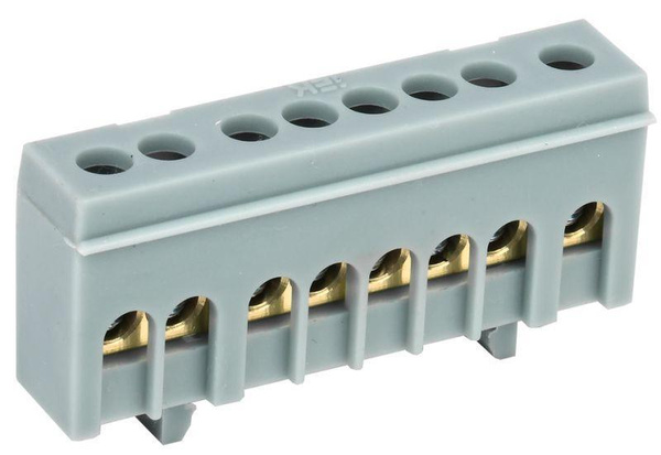 Шина L "фаза" в корп. изоляции на DIN-рейку ШНИ-6х9-8-К-Ср IEK YNN10-69 ...