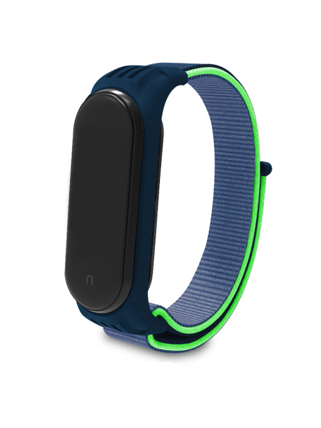 Ремешок для Xiaomi Mi Band 3/4/5/6/7 тканевый на липучках, для фитнес ...