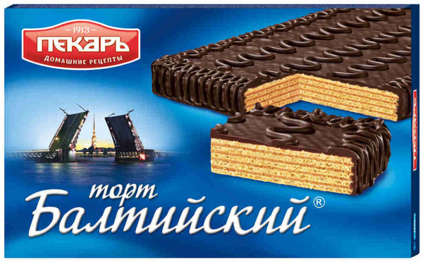 Торт вафельный "Балтийский" 320г (комплект 3 шт) - купить с доставкой ...