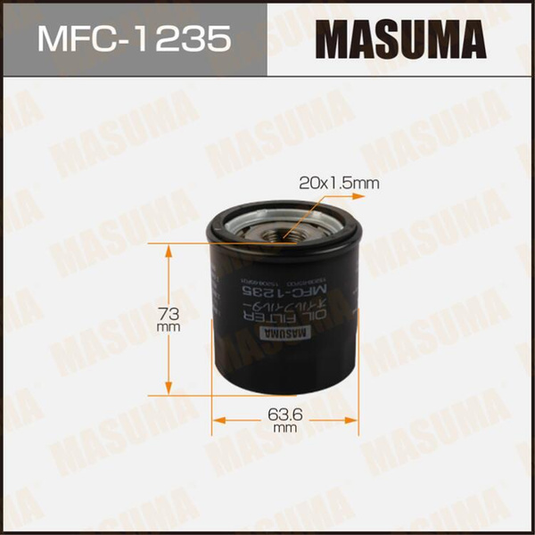 Фильтр масляный Masuma MFC-1235 - купить по выгодным ценам в интернет ...