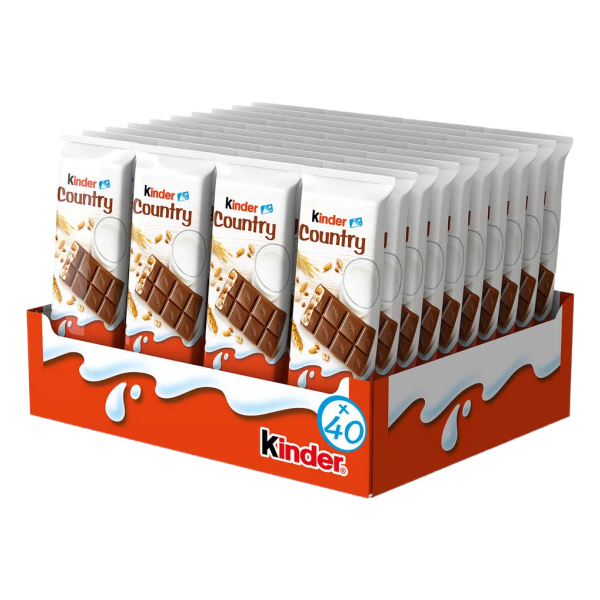 Батончики шоколадные Kinder со злаками 40 шт по 23,5 г - купить с ...