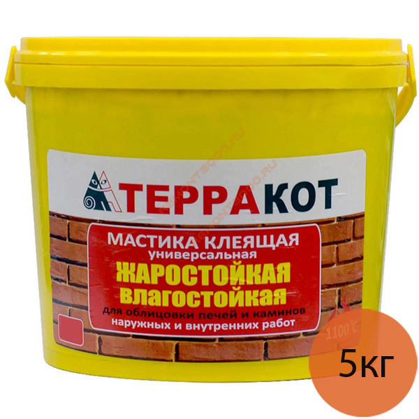 ТЕРРАКОТ мастика клеящая жаростойкая (5кг) / TERRAKOT мастика ...