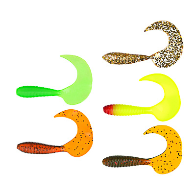 AZOR FISHING Приманка мягкая Shad, силикон, 9см, 8шт. в уп, 5 цветов ...