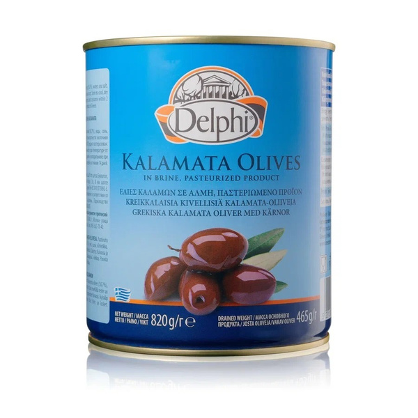 Delphi Маслины c косточкой в рассоле Каламата 820 г, Греция - купить с ...