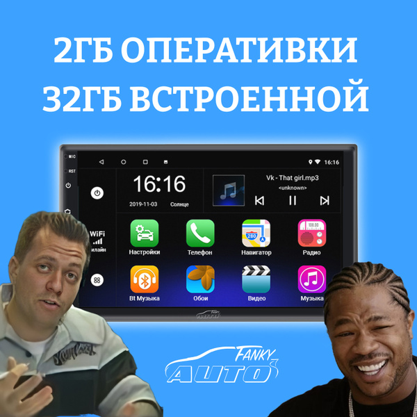 Авто магнитола для авто 2 din на Android поддержкой GPS bluetooth ...