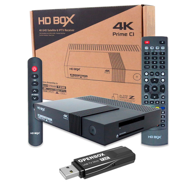 Комбинированный ресивер HD BOX 4K Prime CI Combo T2/S2 купить на OZON ...