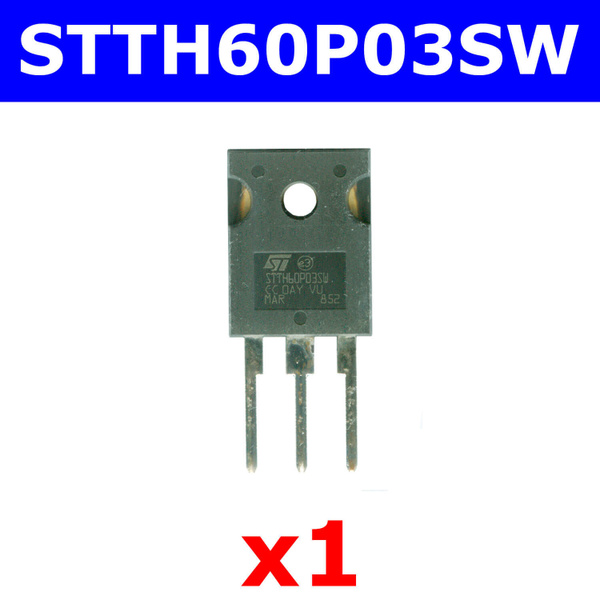STTH60P03SW сверхбыстрый мощный диод (300В, 60А, TO-247) - купить с ...