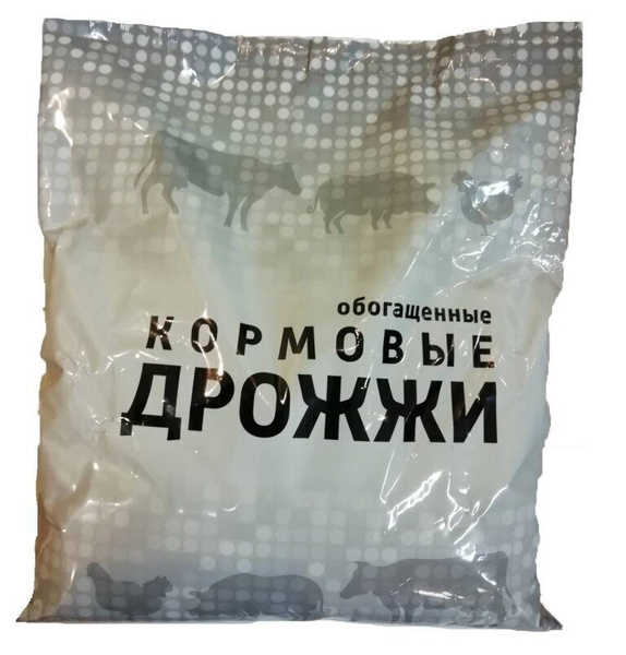 Дрожжи кормовые обогащенные, 1 кг/Белковая добавка к корму животных и ...