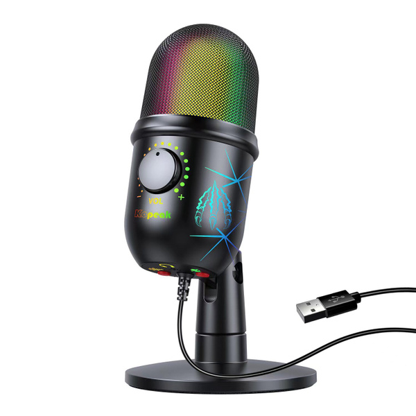 Микрофон для гарнитур Комплект USB-микрофона Kopeak, потоковый подкаст ...