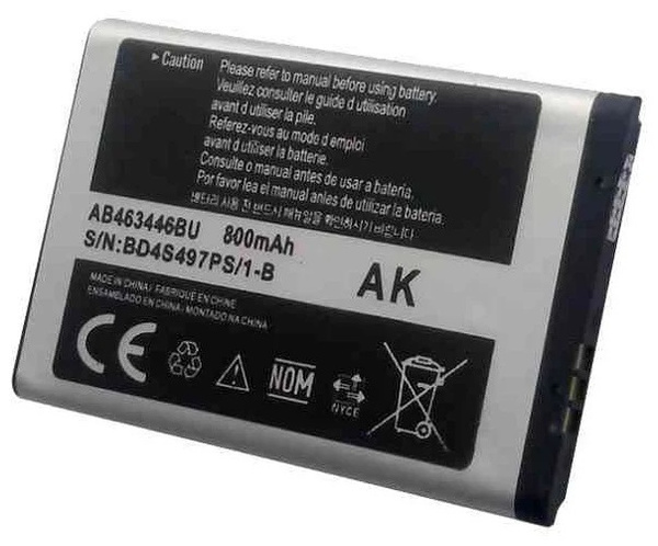 Li-ion Аккумулятор ORIG для телефона Samsung C170 AB463446BU 3.7 V/800 ...