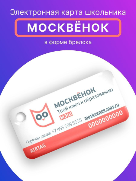 Как выглядит карта москвенок