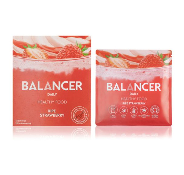 Greenway Коктейль BALANCER со вкусом (СПЕЛАЯ КЛУБНИКА), 10 ШТ ...