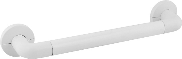 Поручень для ванной, ручка, опора / Алюминиевый, 46 см, цвет белый ...