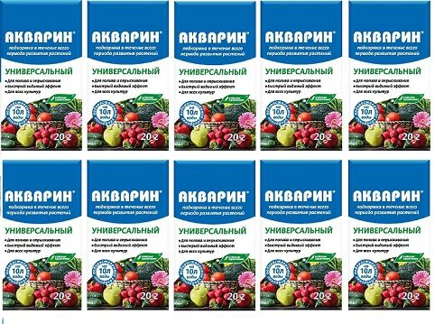 Водорастворимое удобрение "Акварин" универсальный 200 гр (10 шт по 20 ...