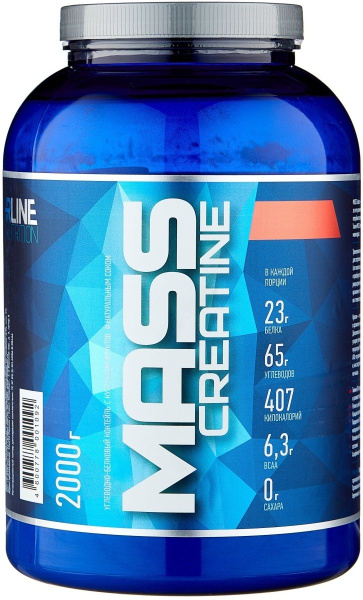 Гейнеры высокоуглеводные R-Line Mass Creatine (2000 г) Шоколад - купить ...