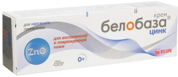 Белобаза цинк, крем, 40 г - купить с доставкой по выгодным ценам в ...