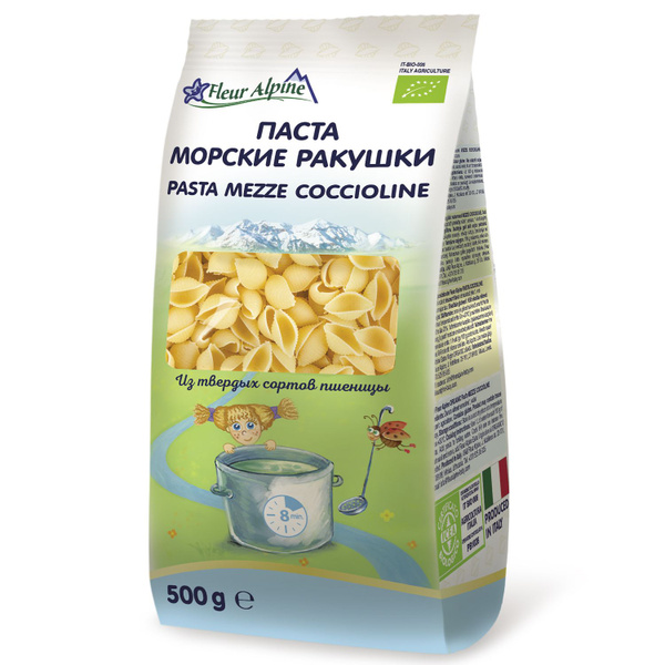 Макароны Морские ракушки Fleur Alpine для всей семьи, 500 г - купить с ...