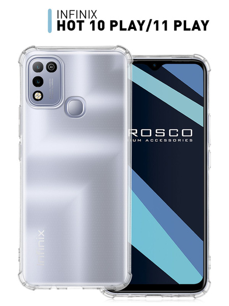 Противоударный силиконовый чехол для Infinix HOT 10 Play и Infinix HOT ...