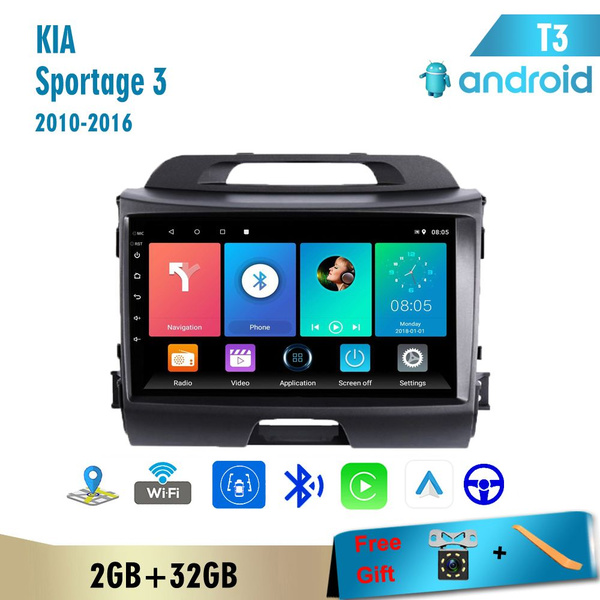 Автомагнитола 2 дин Андроид,T3 2+32Гб,КИА Спортейдж/KIA Sportage 3 2010 ...