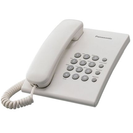 Телефон проводной Panasonic KX-TS2350RUW белый купить на OZON по низкой ...
