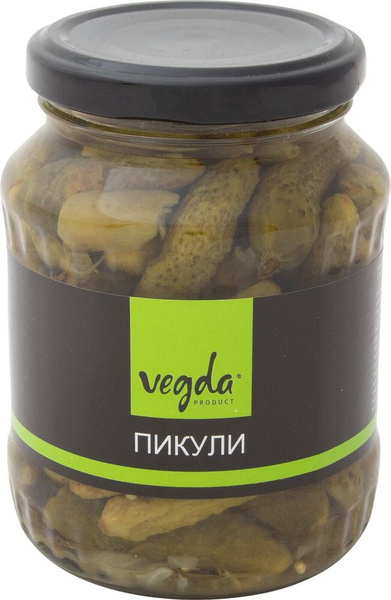 Огурцы Vegda Product пикули 370мл - купить с доставкой по выгодным ...