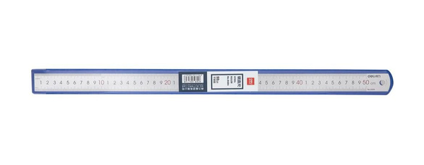 Линейка Deli Essential Metal 8464 нержавеющая сталь 50 см, ассорти ...