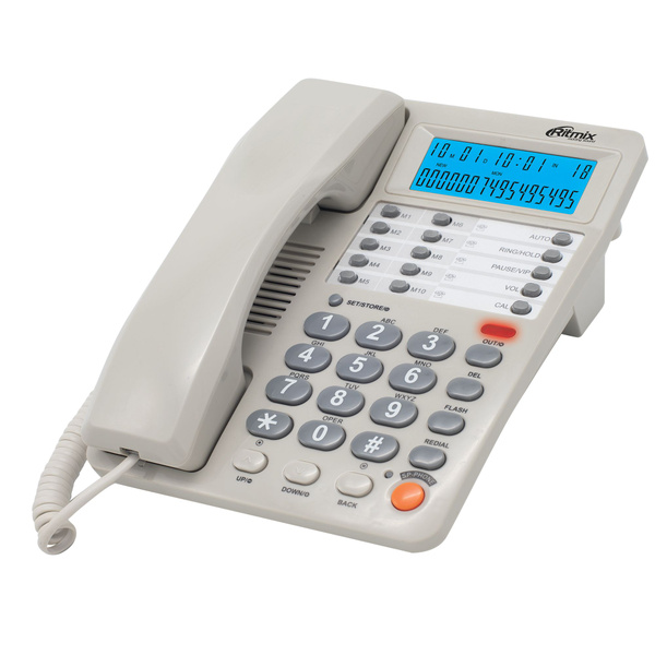 Телефон проводной RITMIX RT-495 white - купить с доставкой по выгодным ...