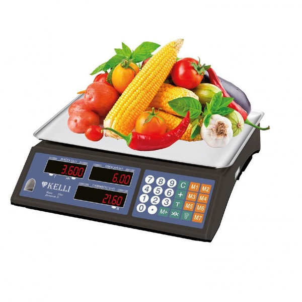 Весы торговые электронные Kelli KL-1501 купить на OZON по низкой цене ...