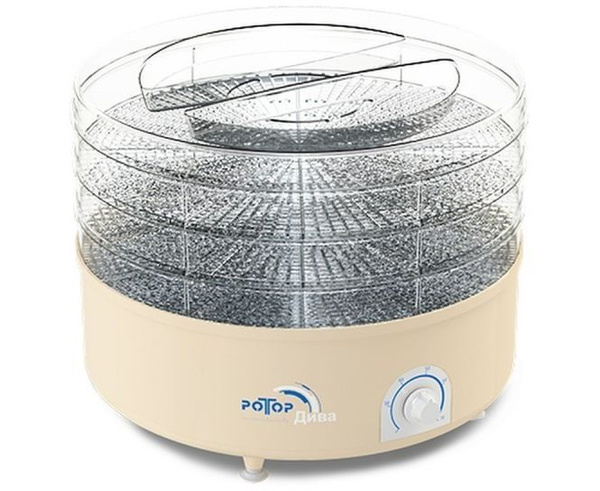 Дегидратор Ротор Сушилка для овощей "Дива" с 3 прозрачными решетками ...