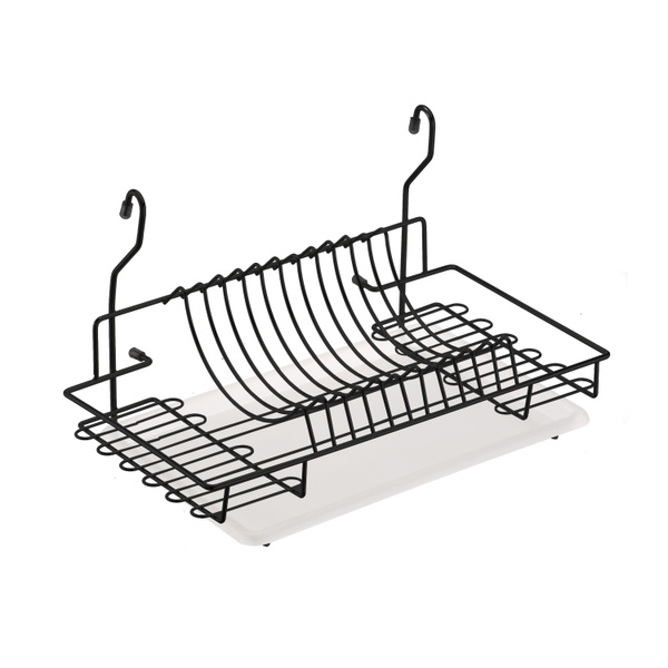 Сушилка для посуды на рейлинг с поддоном