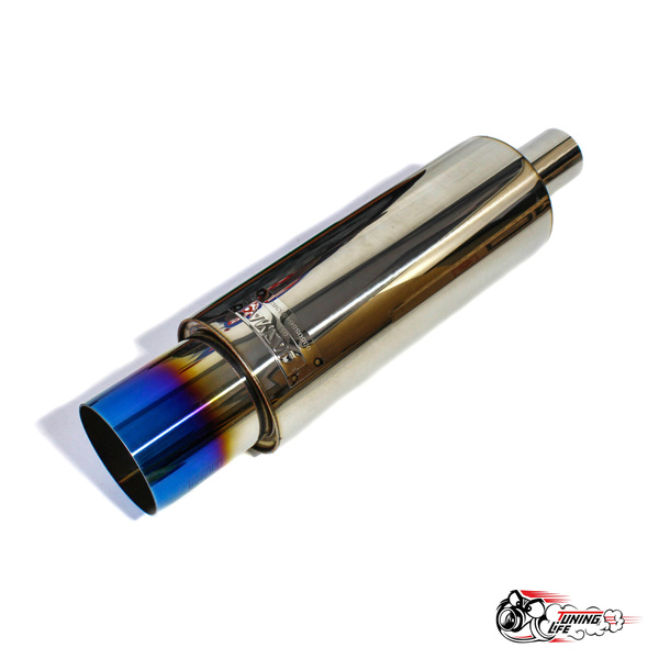 Глушитель HKS Hi-Power 51 мм вход / 89 мм выход (универсальный) тихий ...