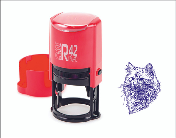 Печать автоматическая, оттиск \"Кошка\" - купить с доставкой по выгодным ...