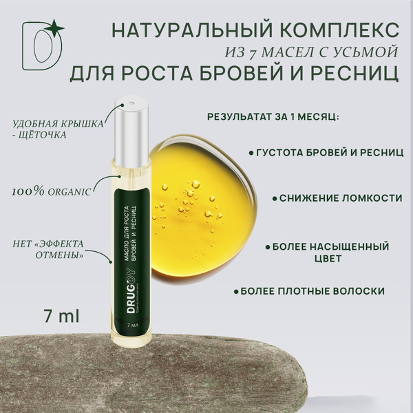 Масло для роста бровей и ресниц комплекс 100% натуральных масел PREMIUM ...