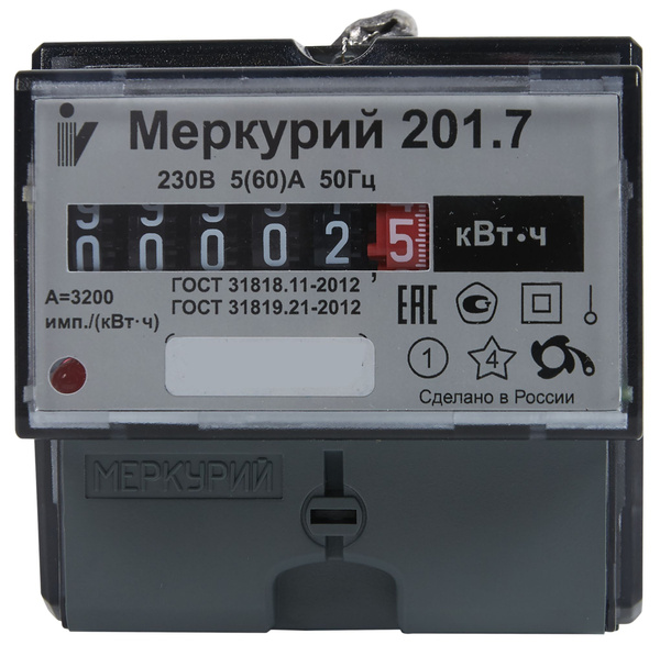 Счетчик электроэнергии Меркурий model_17417 купить по доступной цене с ...