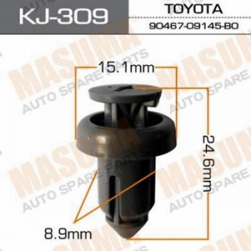 Клипса пластм. крепежная kj- 309 (50) Masuma KJ-309 - Masuma арт. KJ309 ...