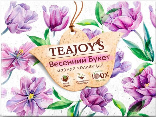 Чай в пакетиках TeaJoy's Весенний букет АССОРТИ 50 шт * 2 г Подарочный ...