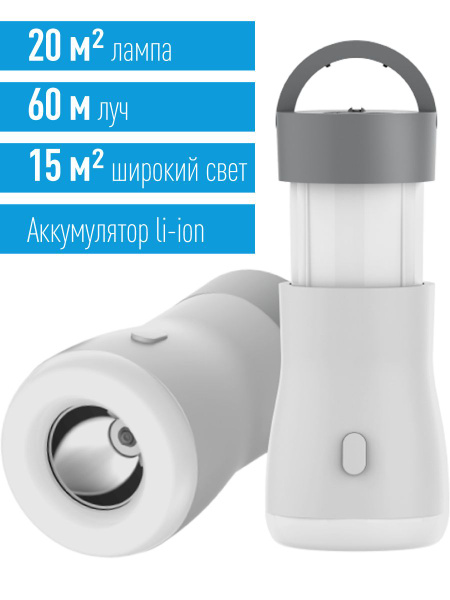 Фонарь кемпинговый аккумуляторный ночник Космос KOCAc6017LED, литиевый ...