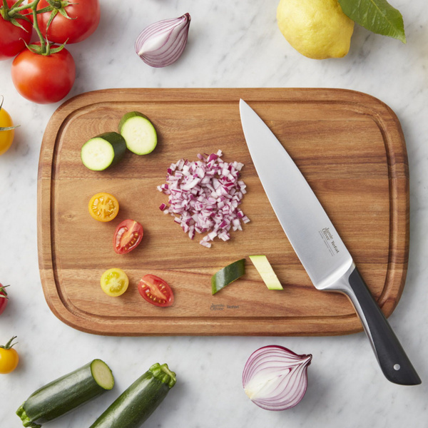 Купить Шеф нож Tefal Jamie Oliver K2670155, длина лезвия 20 см, ледяная ...