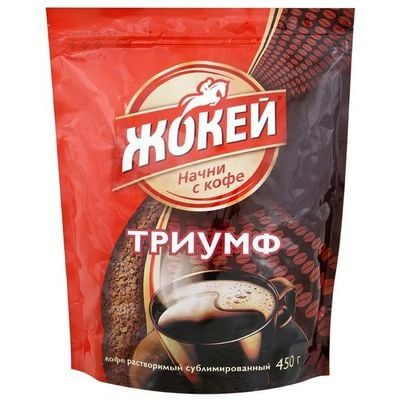 Кофе Жокей Триумф растворимый, сублимированный, пакет, 450 грамм ...