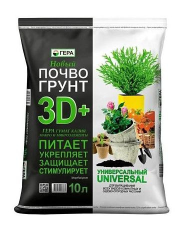 Грунт Гера "Универсальный", 3D-действия, 10 л - купить по низкой цене в ...