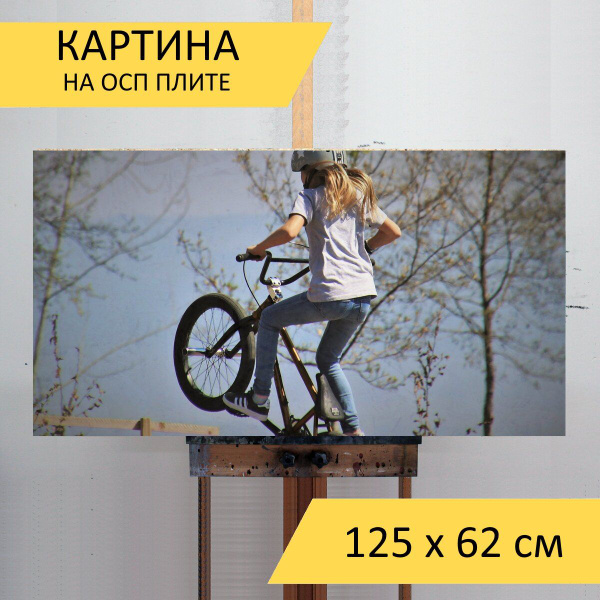 Картина "Bmx, трюк, велосипед" для интерьера на стену / Декор в дома ...