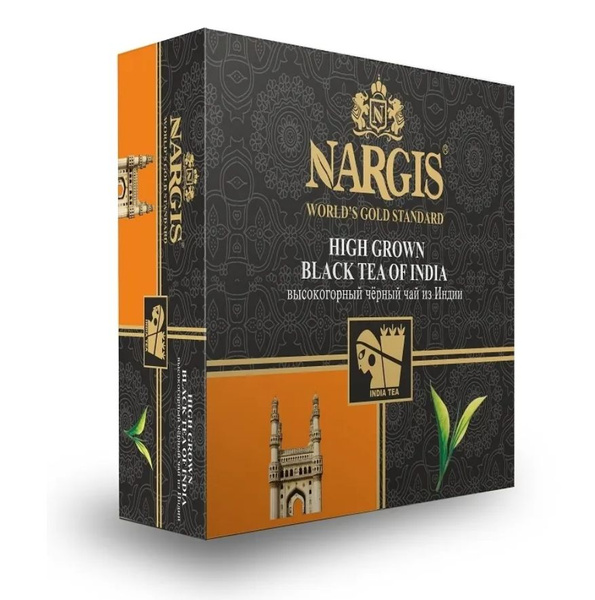 NARGIS Черный чай в пакетиках Элит,100 пак. - купить с доставкой по ...