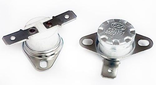 5шт. Термостат 160C, NC, 16A, 250V, KSD301-160-16-LBHL-C-6.3-B - купить ...