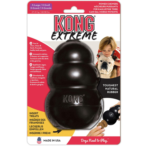 KONG Extreme Прочная Игрушка для Собак, Чёрная XL (до 41 кг) купить на ...