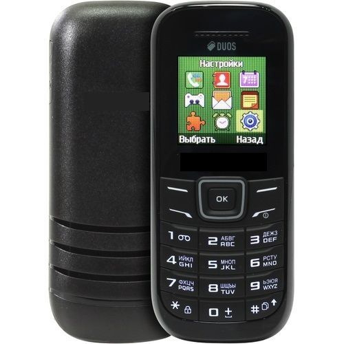 Мобильный телефон кнопочный сотовый телефон GT-E1202 Duos, черный ...