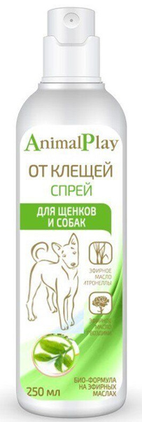 Animal Play спрей репеллентный для собак от клещей и эктопаразитов, 200 ...