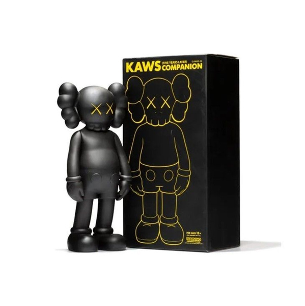 Kaws Companion 20 см игрушка коллекционная черная - купить по выгодной цене  в интернет-магазине OZON (895292592)