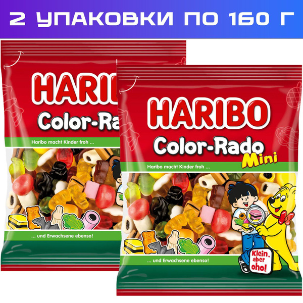 Жевательный мармелад Haribo Mini Сolor-Rado (Мини Колор Радо), 160 г x ...